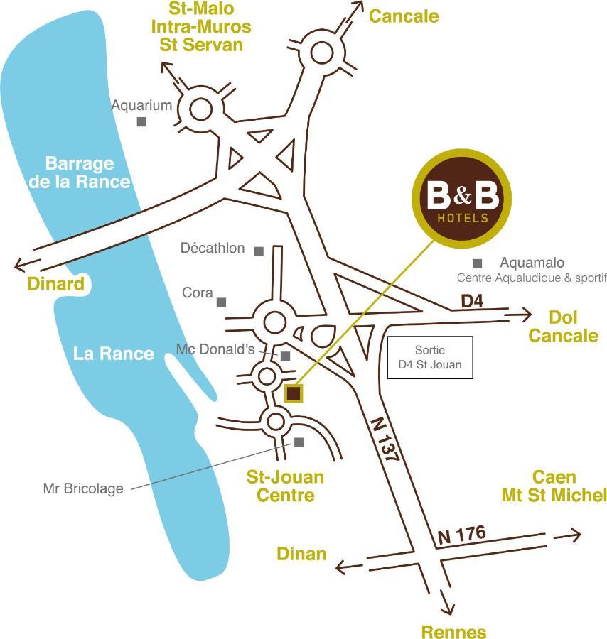 B&B Hotel Saint Malo Sud Luaran gambar